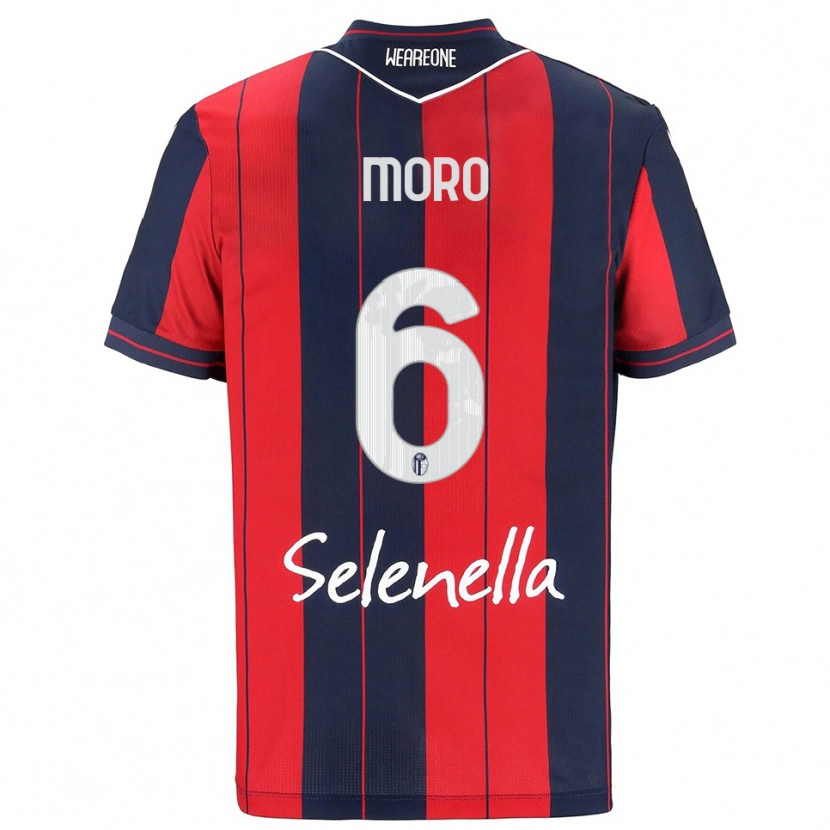 Danxen Niño Camiseta Nikola Moro #6 Rojo Marino 1ª Equipación 2025/26 La Camisa
