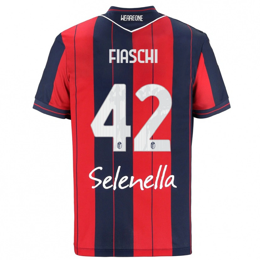 Danxen Niño Camiseta Marco Fiaschi #42 Rojo Marino 1ª Equipación 2025/26 La Camisa