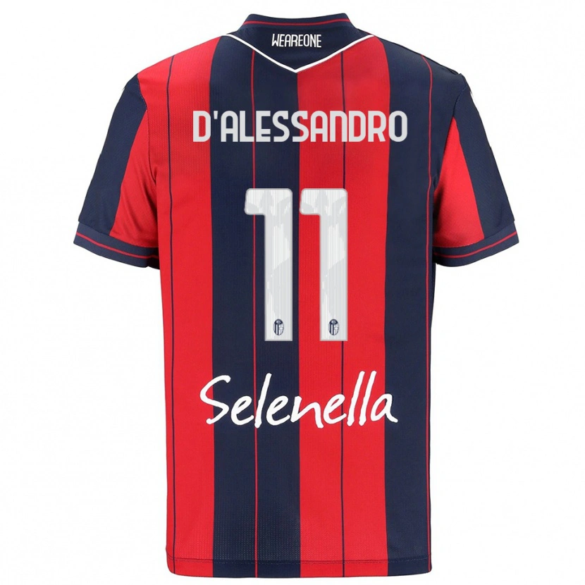 Danxen Niño Camiseta Giuliano D'alessandro #11 Rojo Marino 1ª Equipación 2025/26 La Camisa