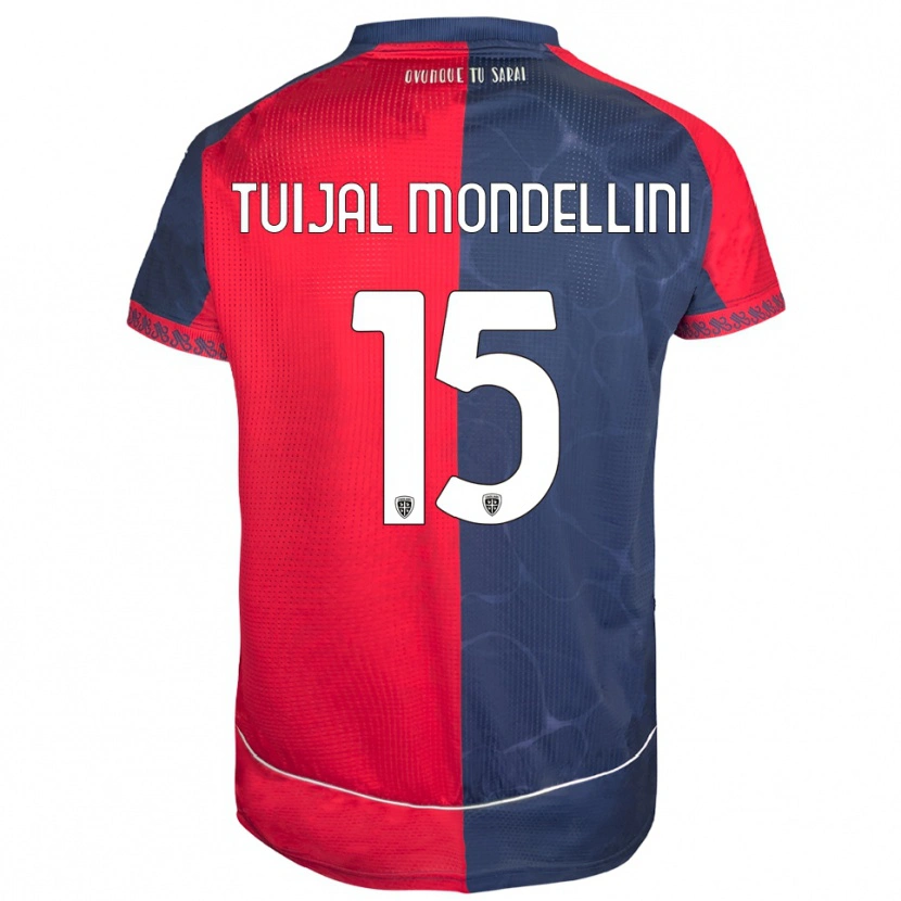 Danxen Niño Camiseta Luca Tuijai Mondellini #15 Rojo Marino 1ª Equipación 2025/26 La Camisa