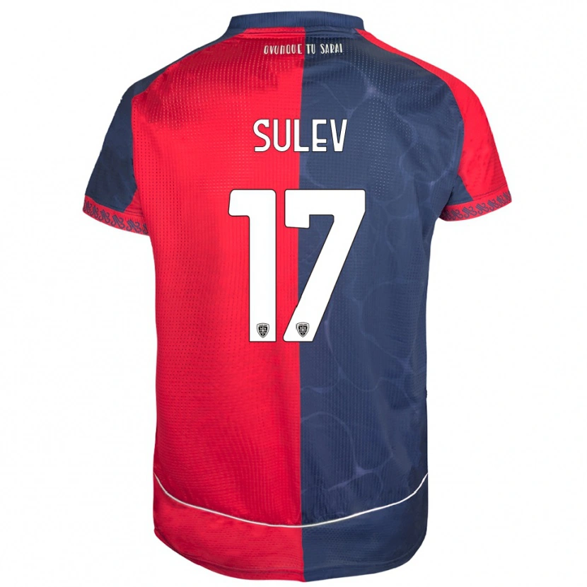 Danxen Niño Camiseta Ivan Sulev #17 Rojo Marino 1ª Equipación 2025/26 La Camisa