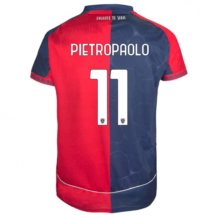 Danxen Niño Camiseta Mario Pietropaolo #11 Rojo Marino 1ª Equipación 2025/26 La Camisa