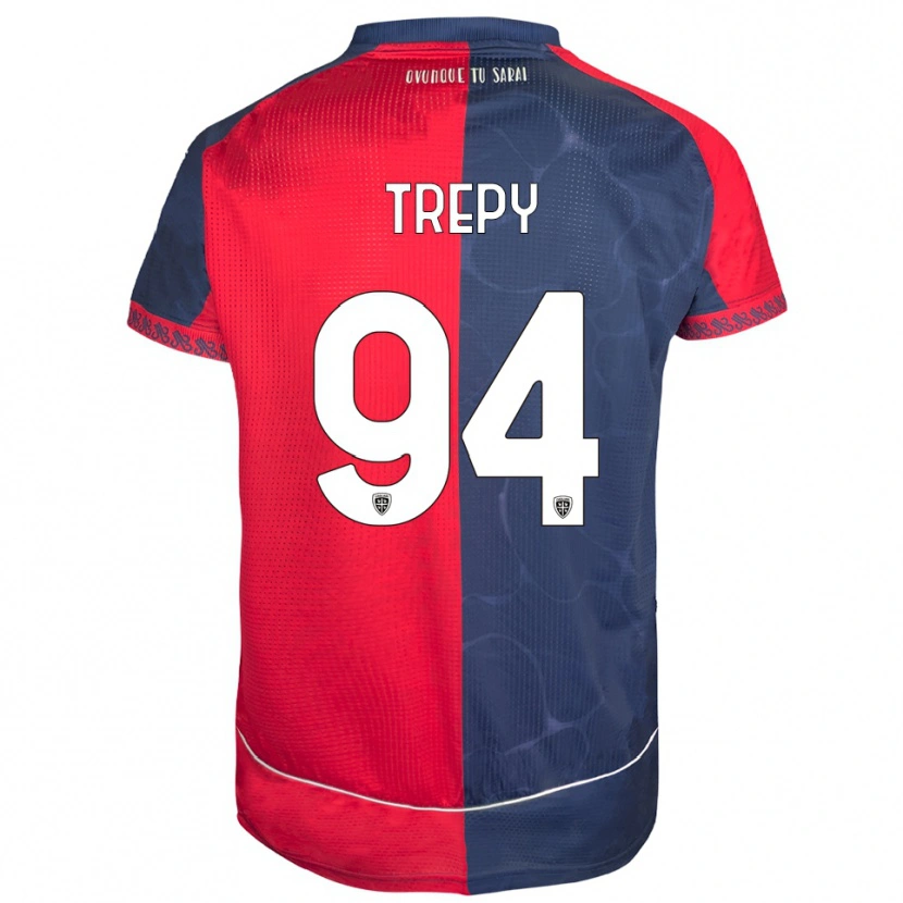 Danxen Niño Camiseta Yael Trepy #94 Rojo Marino 1ª Equipación 2025/26 La Camisa