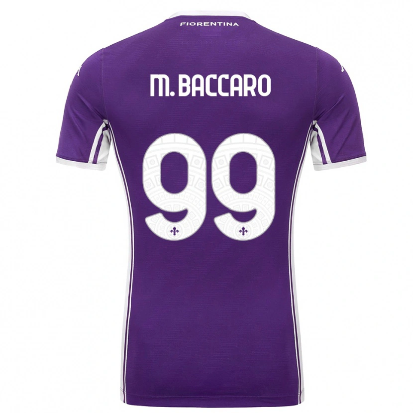 Danxen Niño Camiseta Giulia Maria Baccaro #99 Púrpura Blanco 1ª Equipación 2025/26 La Camisa
