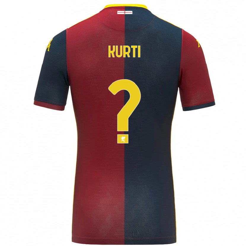 Danxen Niño Camiseta Darli Kurti #0 Rojo Azul Real 1ª Equipación 2025/26 La Camisa