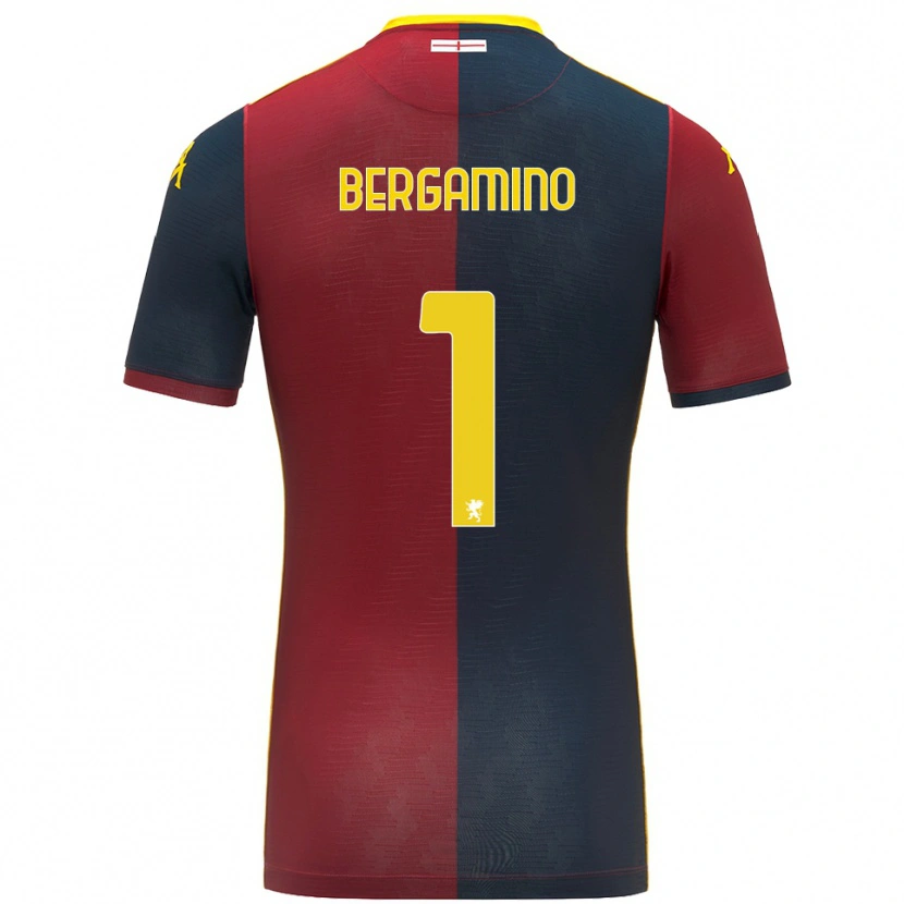 Danxen Niño Camiseta Giovanni Bergamino #1 Rojo Azul Real 1ª Equipación 2025/26 La Camisa