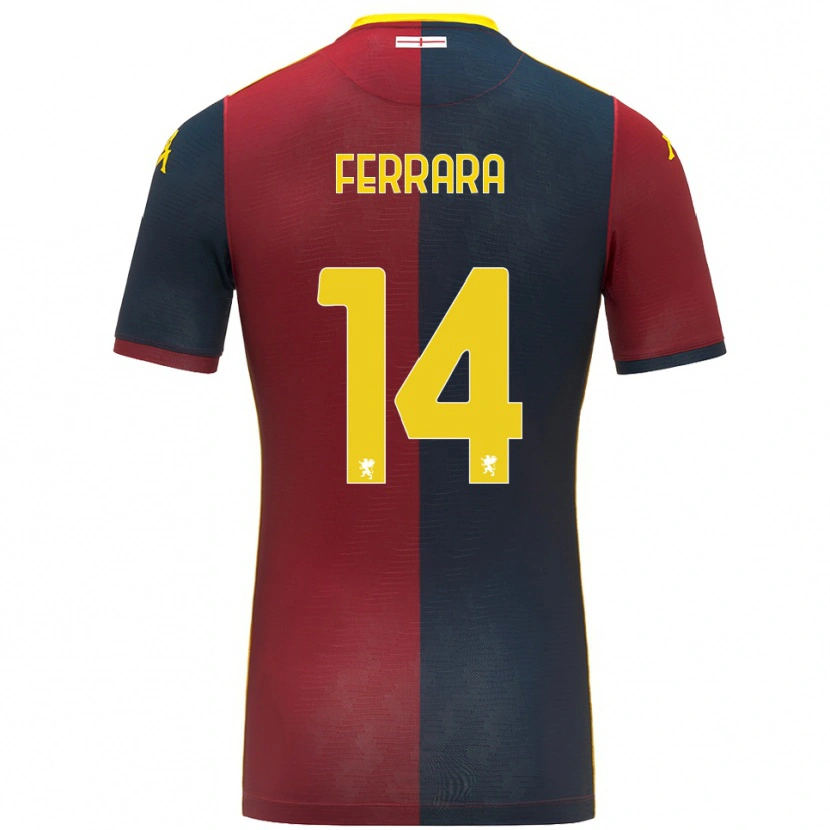 Danxen Niño Camiseta Anastasia Ferrara #14 Rojo Azul Real 1ª Equipación 2025/26 La Camisa