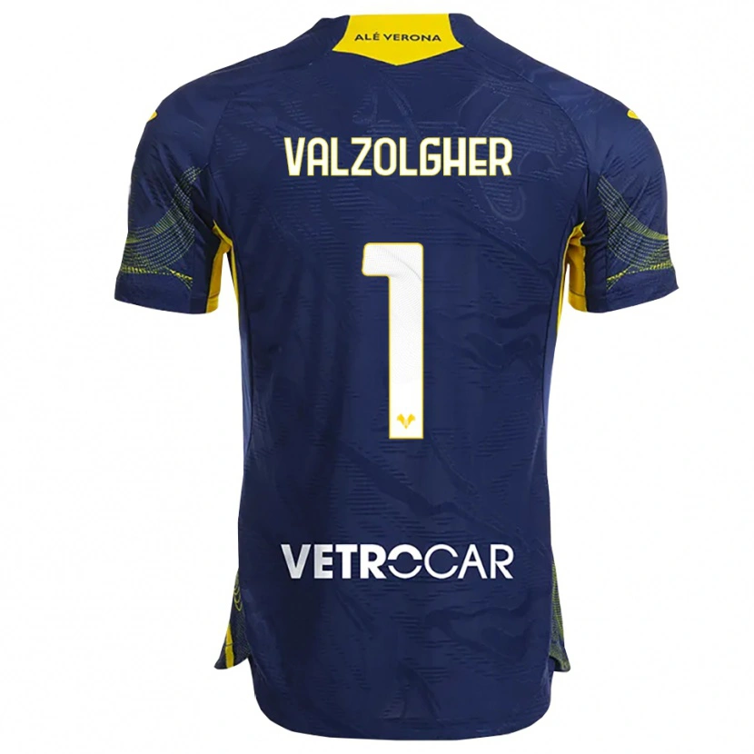Danxen Niño Camiseta Chiara Valzolgher #1 Marino Amarillo 1ª Equipación 2025/26 La Camisa