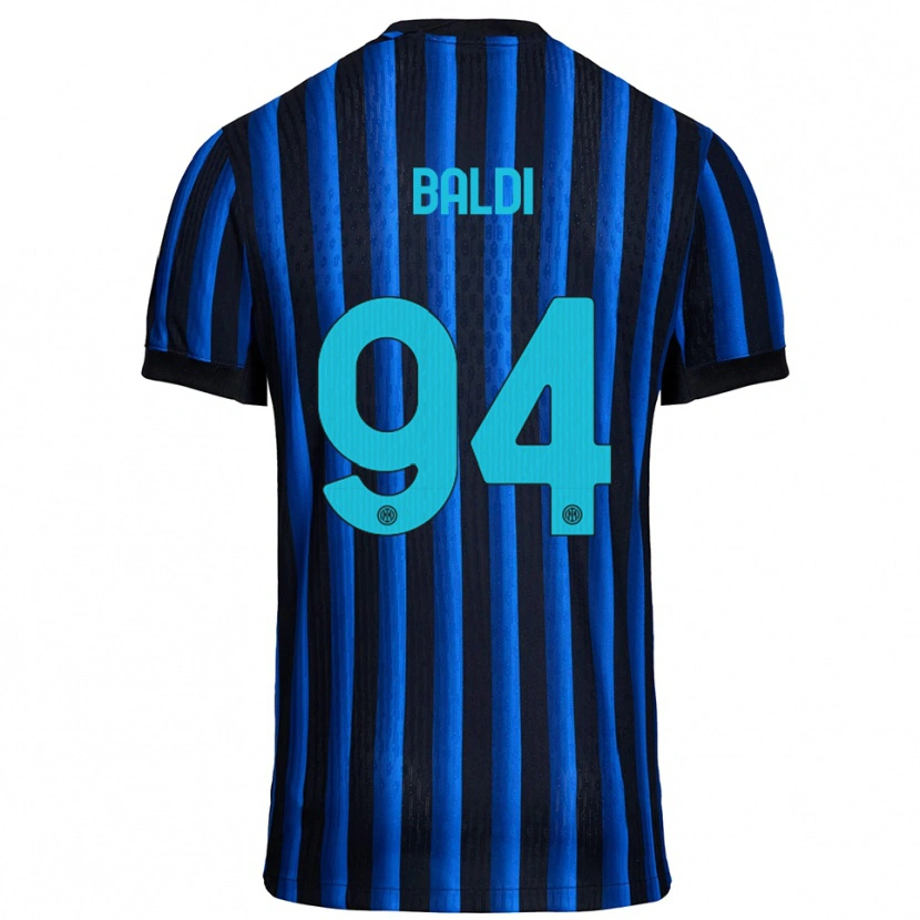 Danxen Niño Camiseta Rachele Baldi #94 Negro Azul 1ª Equipación 2025/26 La Camisa