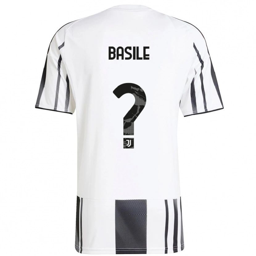 Danxen Niño Camiseta Piergiorgio Basile #0 Blanco Negro 1ª Equipación 2025/26 La Camisa