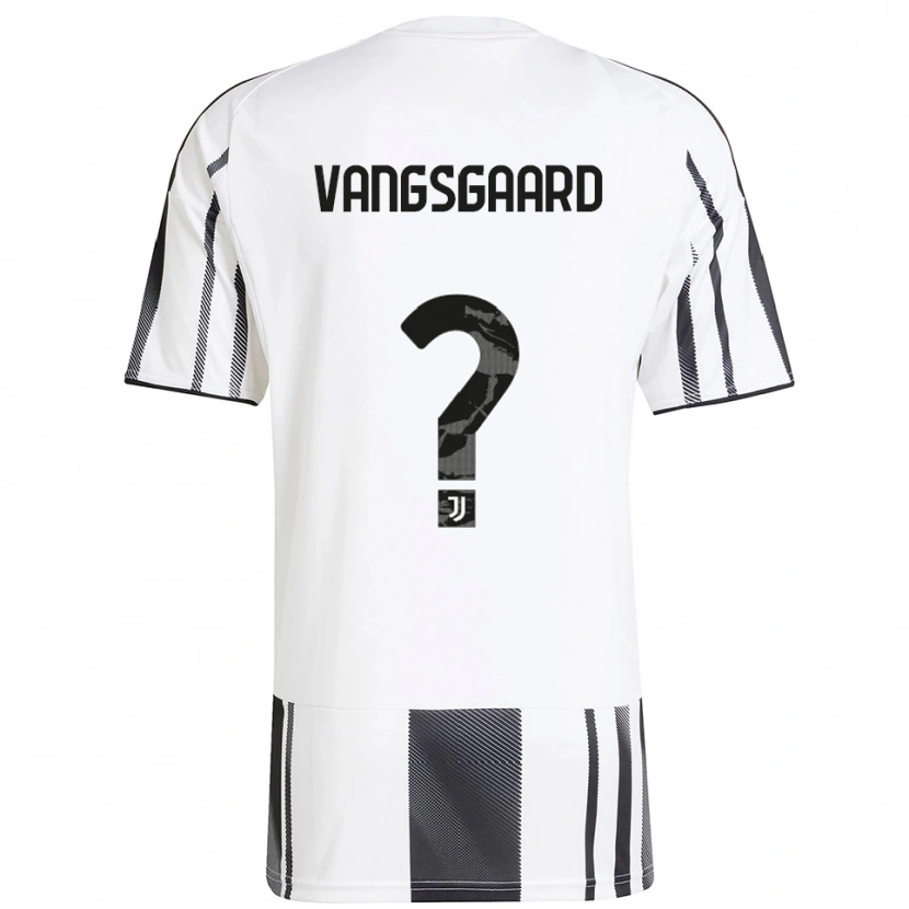 Danxen Niño Camiseta Amalie Vangsgaard #0 Blanco Negro 1ª Equipación 2025/26 La Camisa