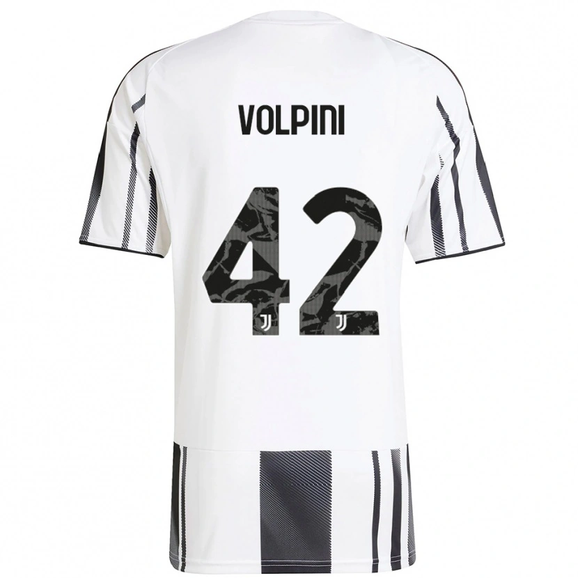Danxen Niño Camiseta Viola Volpini #42 Blanco Negro 1ª Equipación 2025/26 La Camisa