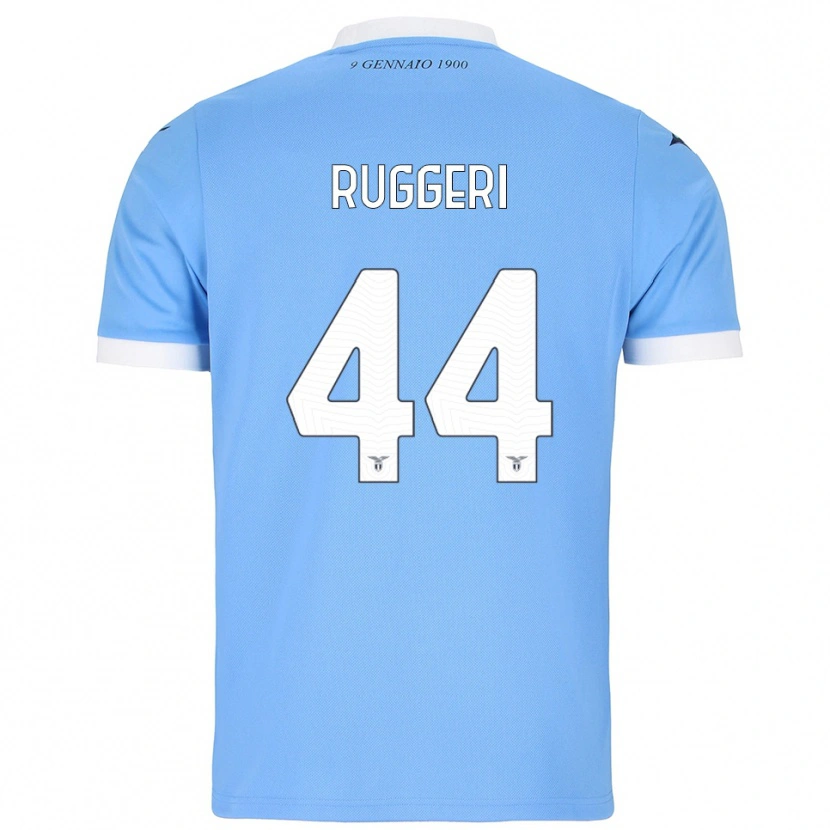 Danxen Niño Camiseta Fabio Andrea Ruggeri #44 Azul Cielo Blanco 1ª Equipación 2025/26 La Camisa