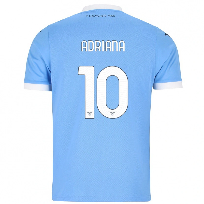 Danxen Niño Camiseta Adriana Martín Santamaría #10 Azul Cielo Blanco 1ª Equipación 2025/26 La Camisa