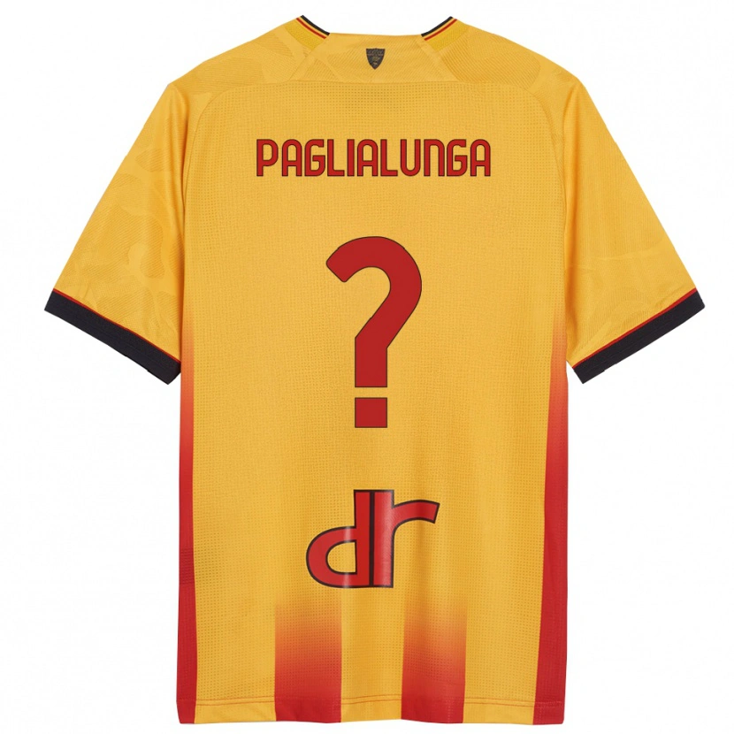 Danxen Niño Camiseta Robert Paglialunga #0 Amarillo Naranja 1ª Equipación 2025/26 La Camisa