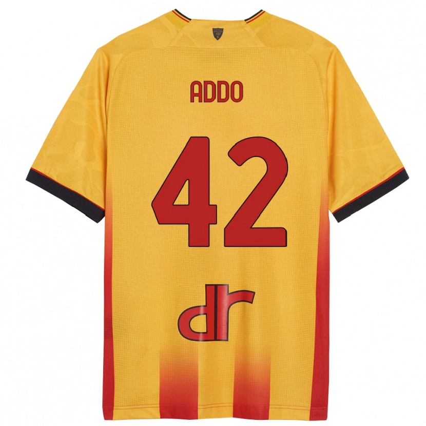 Danxen Niño Camiseta Vernon Addo #42 Amarillo Naranja 1ª Equipación 2025/26 La Camisa