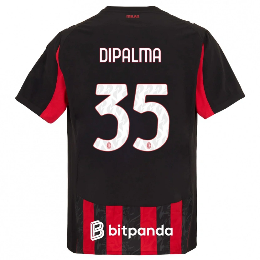 Danxen Niño Camiseta Matteo Dipalma #35 Rojo Negro 1ª Equipación 2025/26 La Camisa