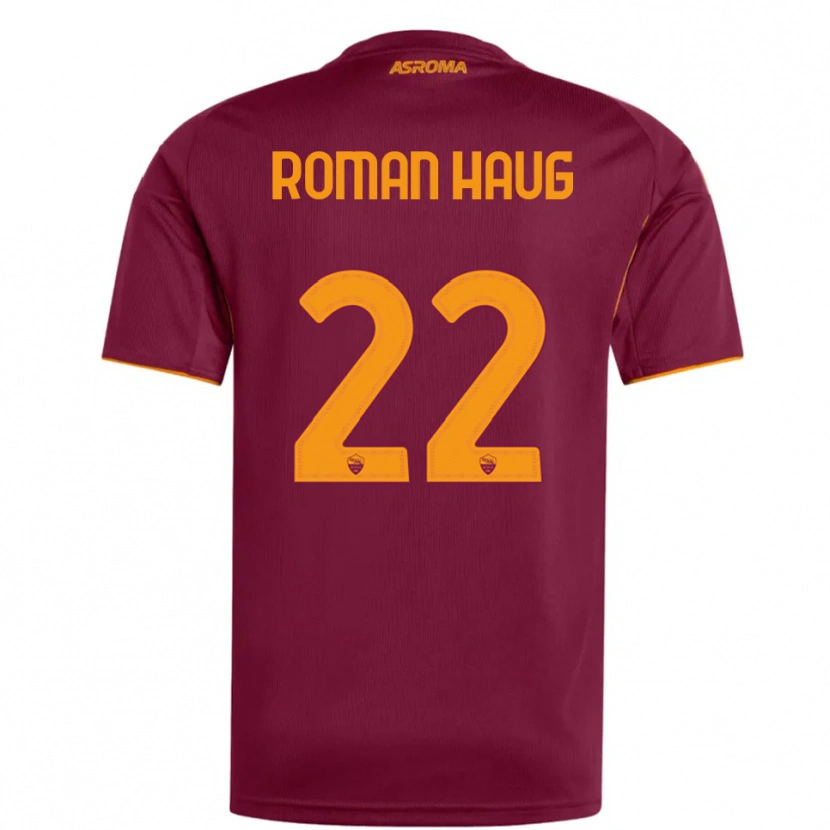 Danxen Niño Camiseta Sophie Roman Haug #22 Borgoña Naranja 1ª Equipación 2025/26 La Camisa