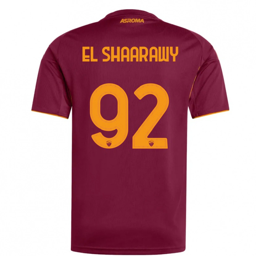 Danxen Niño Camiseta Stephan El Shaarawy #92 Borgoña Naranja 1ª Equipación 2025/26 La Camisa