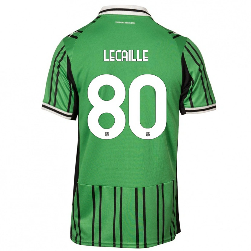 Danxen Niño Camiseta Carla Lecaille #80 Verde Negro 1ª Equipación 2025/26 La Camisa