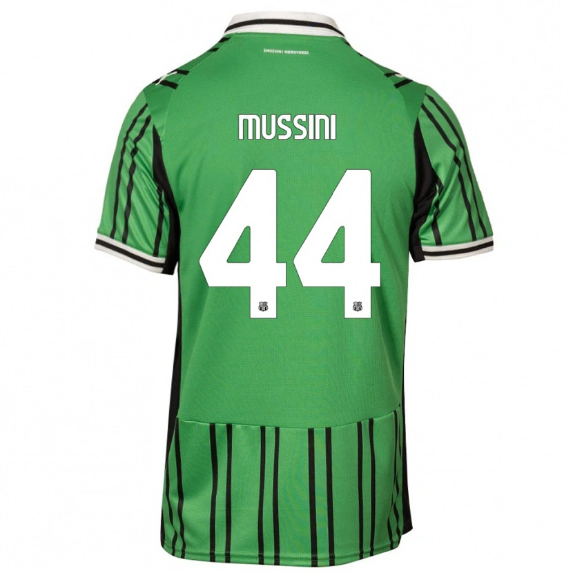Danxen Niño Camiseta Andrea Mussini #44 Verde Negro 1ª Equipación 2025/26 La Camisa