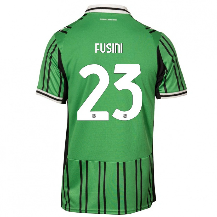 Danxen Niño Camiseta Martina Fusini #23 Verde Negro 1ª Equipación 2025/26 La Camisa