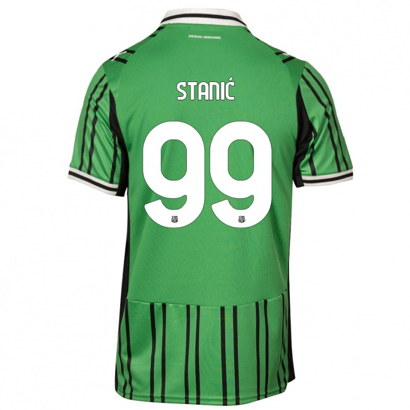 Danxen Niño Camiseta Paulina Stanić #99 Verde Negro 1ª Equipación 2025/26 La Camisa