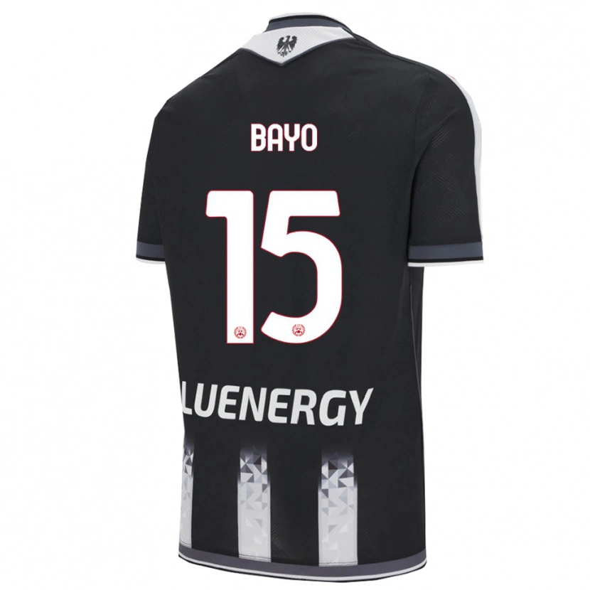 Danxen Niño Camiseta Vakoun Bayo #15 Negro Blanco 1ª Equipación 2025/26 La Camisa