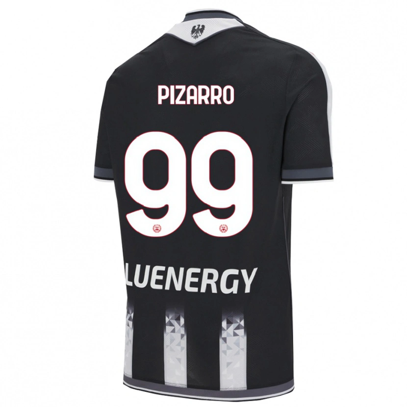 Danxen Niño Camiseta Damián Pizarro #99 Negro Blanco 1ª Equipación 2025/26 La Camisa