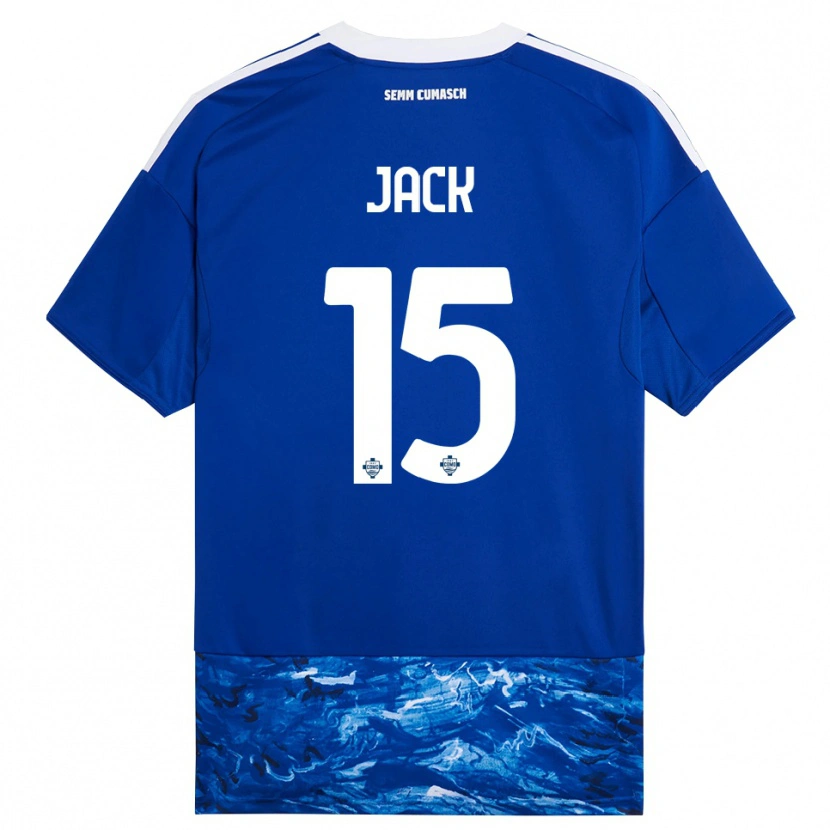 Danxen Niño Camiseta Fellipe Jack #15 Azul Blanco 1ª Equipación 2025/26 La Camisa