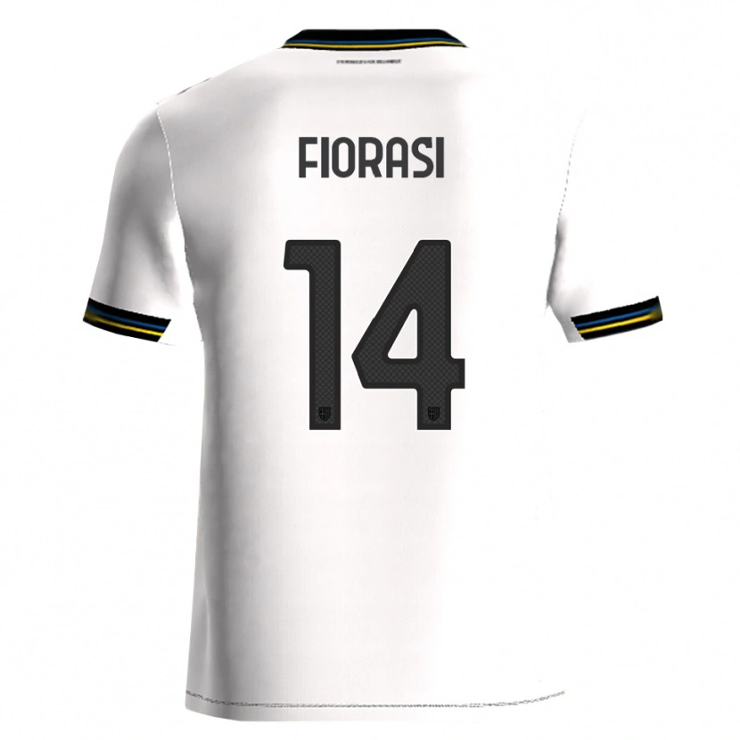 Danxen Niño Camiseta Pietro Fiorasi #14 Blanco Negro 1ª Equipación 2025/26 La Camisa