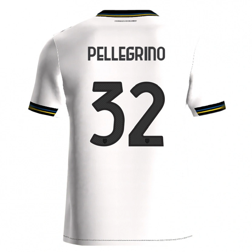 Danxen Niño Camiseta Mateo Pellegrino #32 Blanco Negro 1ª Equipación 2025/26 La Camisa