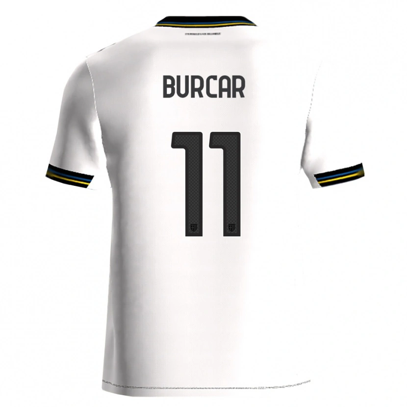 Danxen Niño Camiseta Andrija Burcar #11 Blanco Negro 1ª Equipación 2025/26 La Camisa