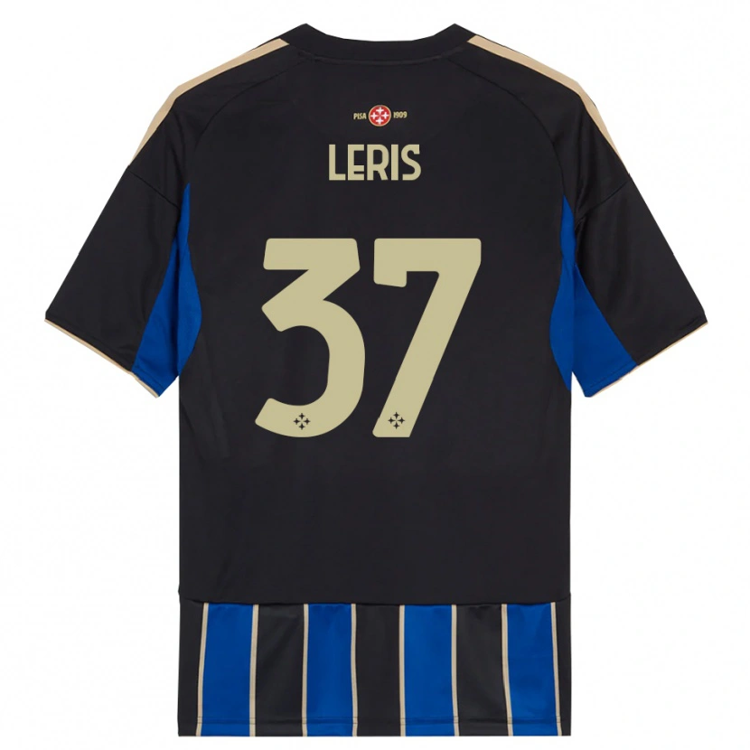 Danxen Niño Camiseta Mehdi Léris #37 Negro Azul 1ª Equipación 2025/26 La Camisa