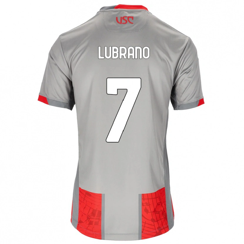 Danxen Niño Camiseta Antonio Lubrano #7 Rojo Gris 1ª Equipación 2025/26 La Camisa