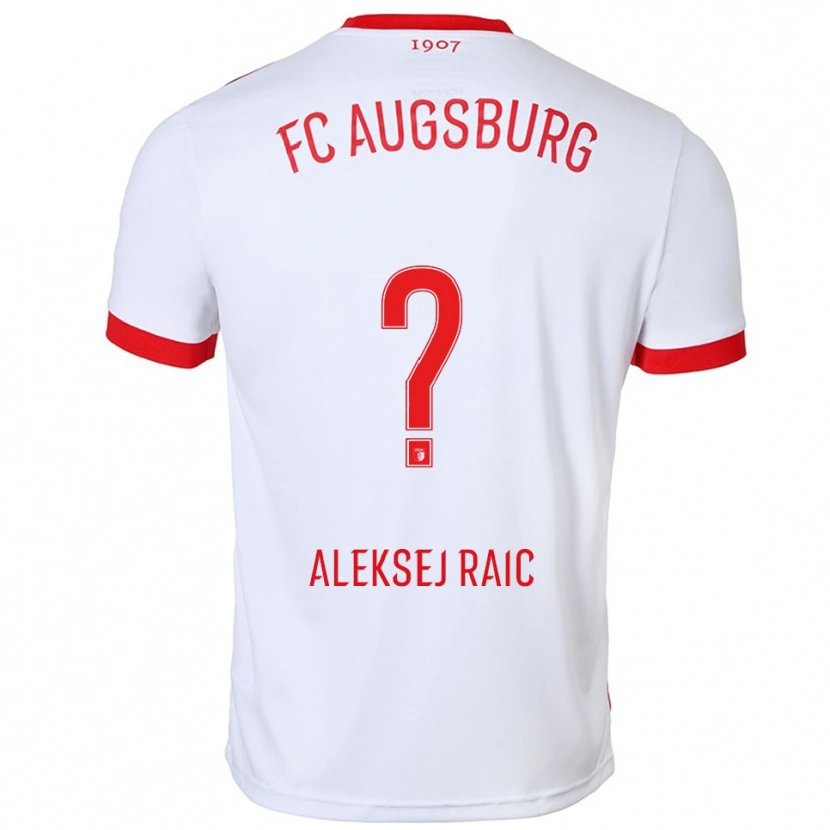 Danxen Niño Camiseta Neven Aleksej Raic #0 Blanco Rojo 1ª Equipación 2025/26 La Camisa