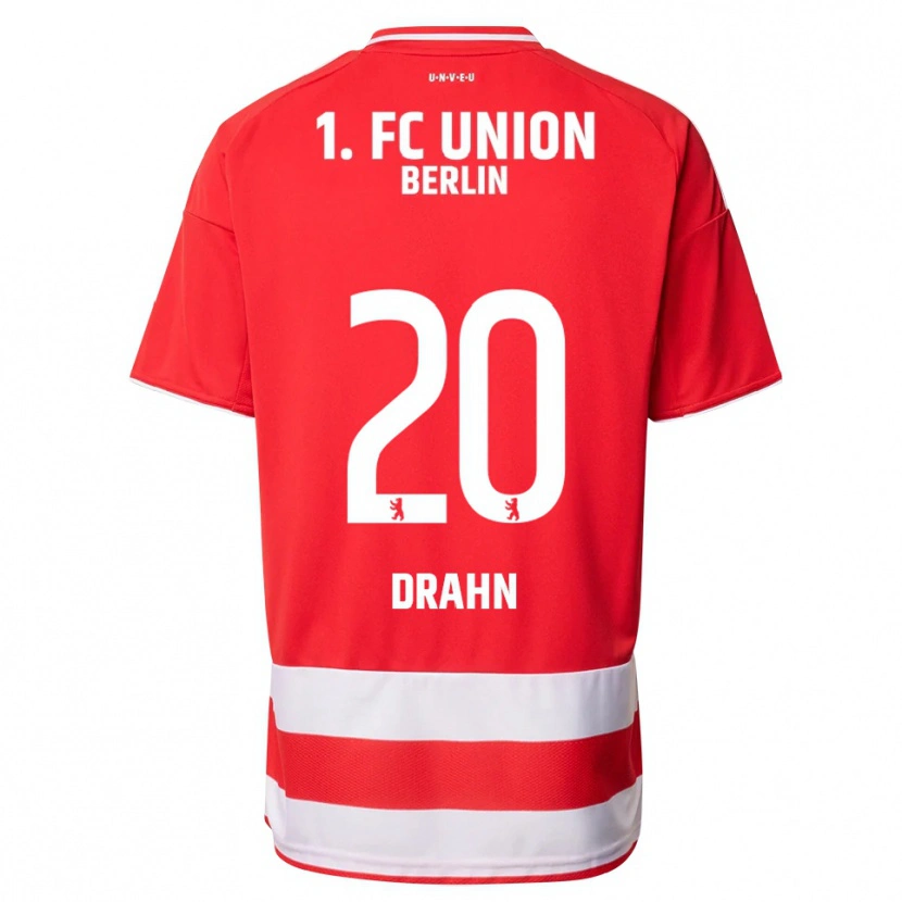 Danxen Niño Camiseta Mika Drahn #20 Rojo Blanco 1ª Equipación 2025/26 La Camisa