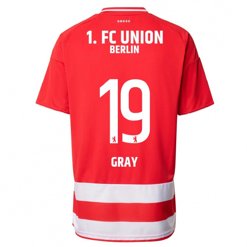 Danxen Niño Camiseta Mekhi Gray #19 Rojo Blanco 1ª Equipación 2025/26 La Camisa