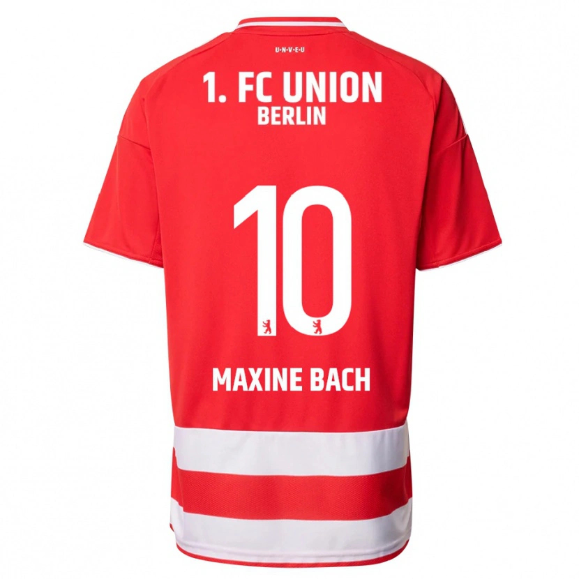 Danxen Niño Camiseta Latoya Maxine Bach #10 Rojo Blanco 1ª Equipación 2025/26 La Camisa