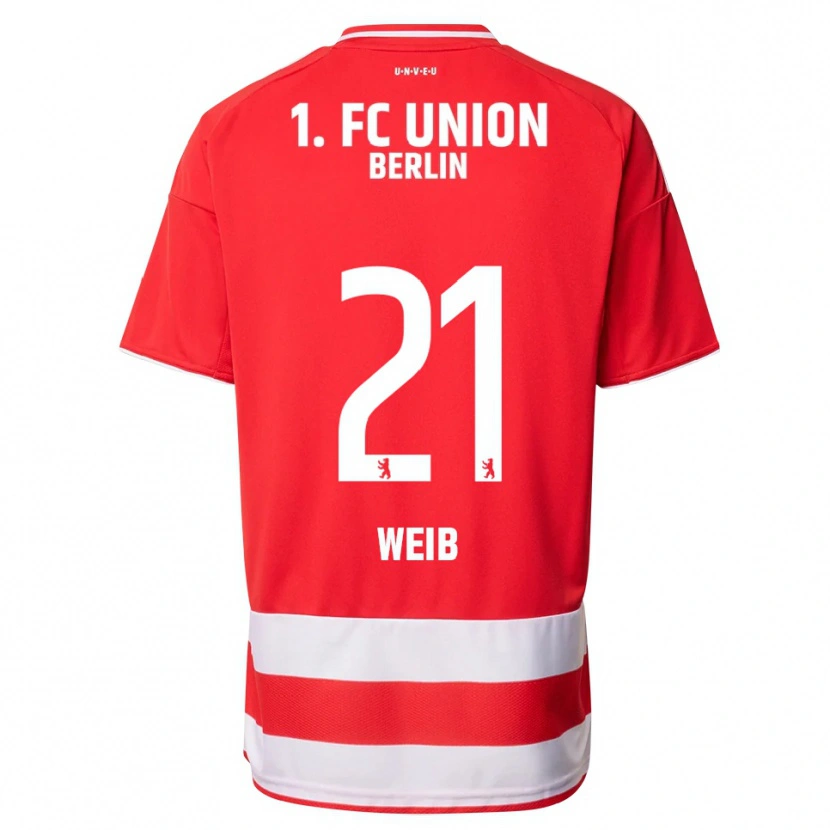 Danxen Niño Camiseta Anna Weiß #21 Rojo Blanco 1ª Equipación 2025/26 La Camisa