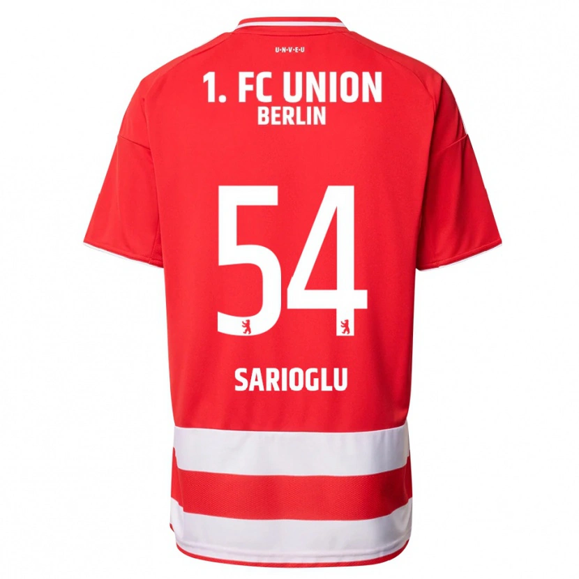 Danxen Niño Camiseta Defne Sarıoğlu #54 Rojo Blanco 1ª Equipación 2025/26 La Camisa