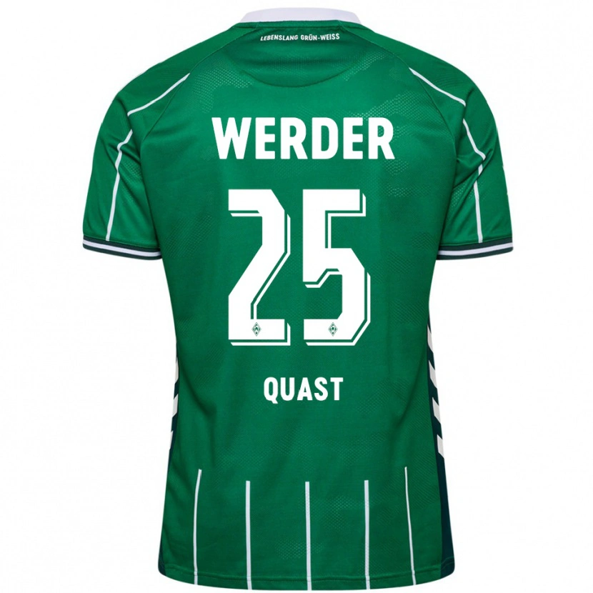 Danxen Niño Camiseta Soenke Quast #25 Verde Blanco 1ª Equipación 2025/26 La Camisa