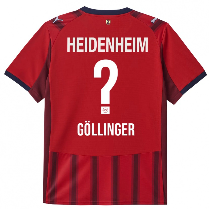 Danxen Niño Camiseta Tobias Göllinger #0 Rojo Marino 1ª Equipación 2025/26 La Camisa