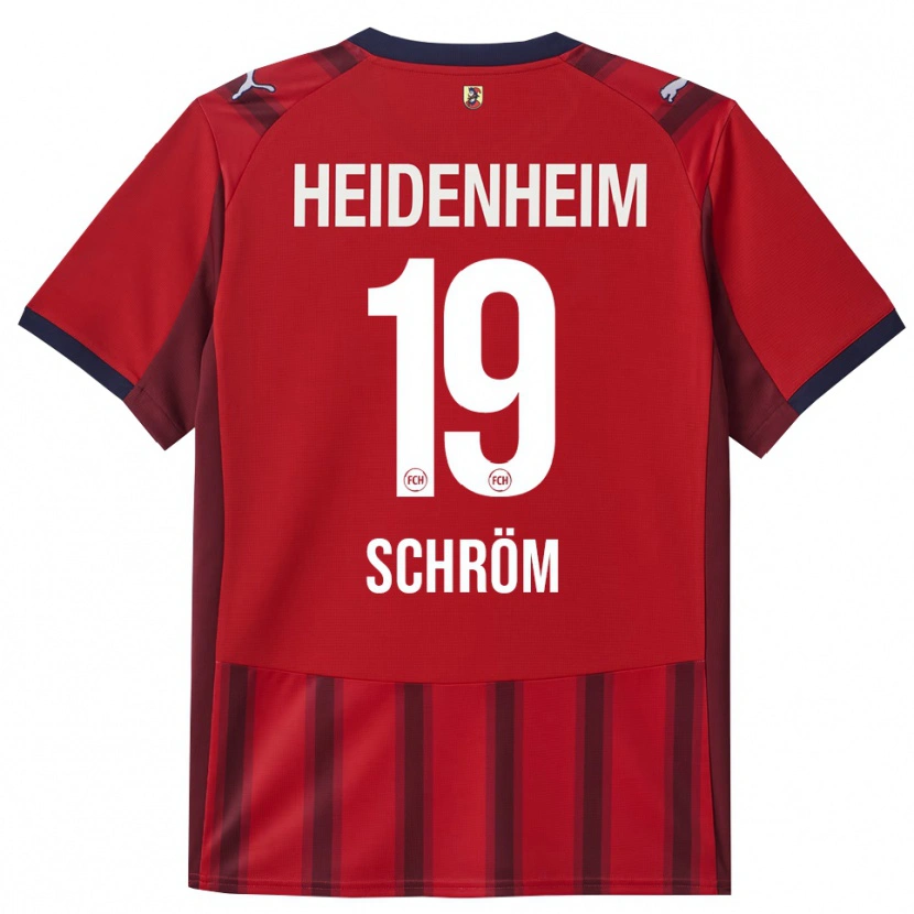 Danxen Niño Camiseta Aline Schröm #19 Rojo Marino 1ª Equipación 2025/26 La Camisa