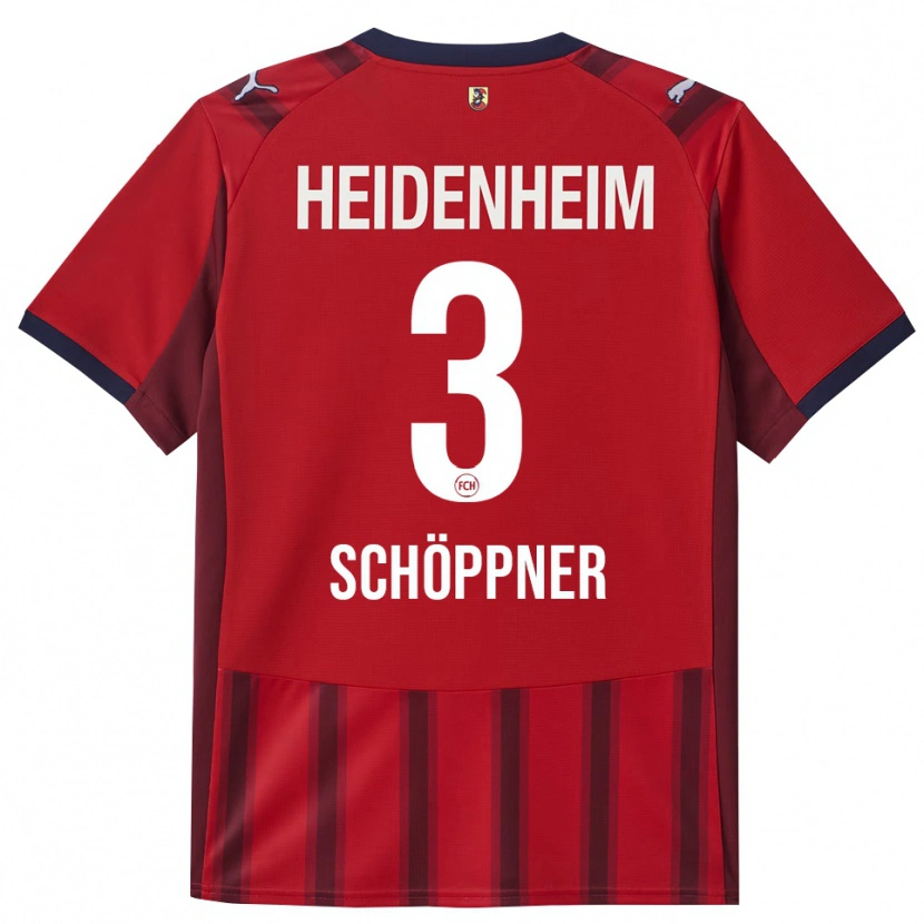 Danxen Niño Camiseta Jan Schöppner #3 Rojo Marino 1ª Equipación 2025/26 La Camisa