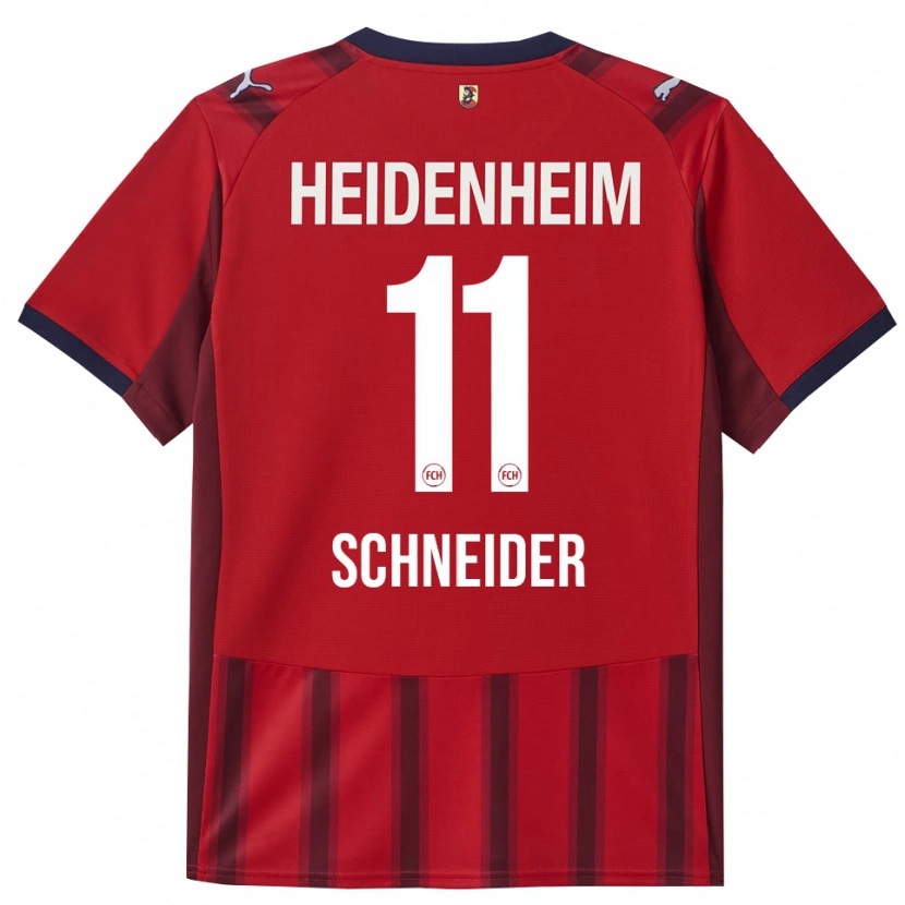 Danxen Niño Camiseta Noah Schneider #11 Rojo Marino 1ª Equipación 2025/26 La Camisa