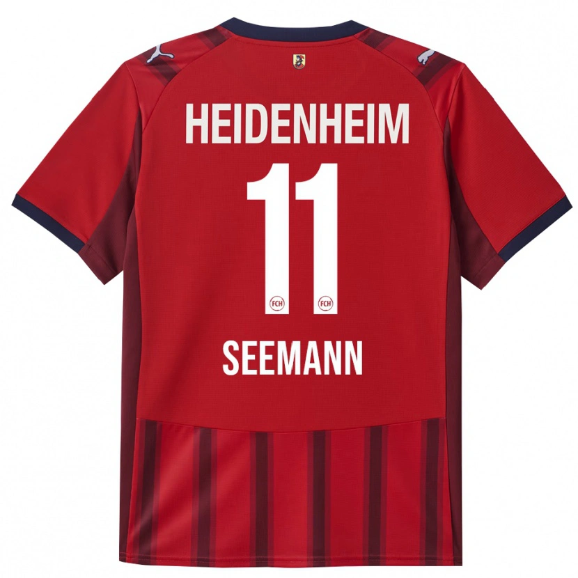 Danxen Niño Camiseta Maria Seemann #11 Rojo Marino 1ª Equipación 2025/26 La Camisa