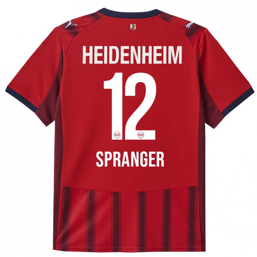 Danxen Niño Camiseta Luke Spranger #12 Rojo Marino 1ª Equipación 2025/26 La Camisa