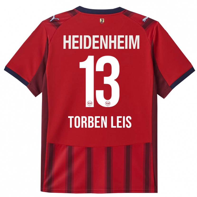 Danxen Niño Camiseta Torben Leis #13 Rojo Marino 1ª Equipación 2025/26 La Camisa