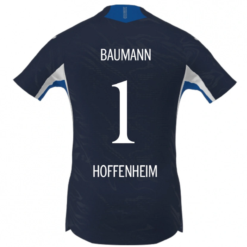 Danxen Niño Camiseta Oliver Baumann #1 Marino Blanco 1ª Equipación 2025/26 La Camisa